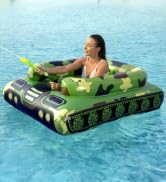 Inflatable Tank Pool Floats Kids - Jasonwell Toddler Pool Floaties Pool Tank with Water Cannon