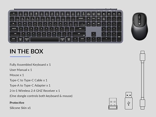 Keychron B6 Pro Keyboard and BM24 Mouse Wireless Combo