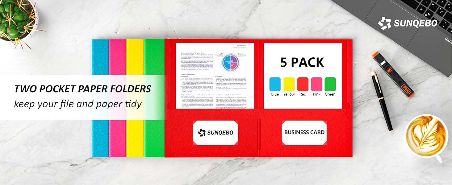 folders with pockets