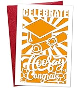 DISJOURNEY Graduation Card for Him Her - Congratulations High School College 2025 Graduation Gift