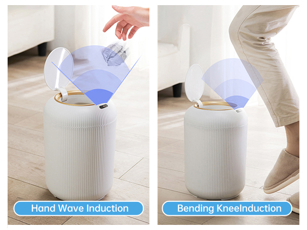 motion sensor trash can