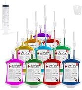 Halloween Blood Bags: 10pcs Blood Bags for Drinks, IV Bags for Halloween Party decorations, Blood...