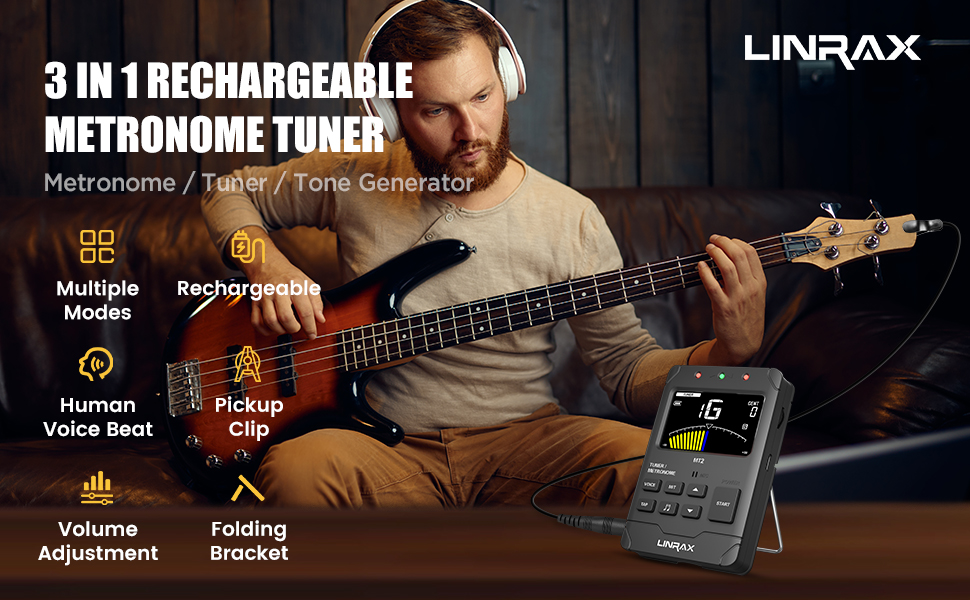 Rechargeable Metronome Tuner