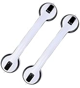 Grab Bars for Bathtubs and Showers, 2 Pack Shower Handle 16 Inch Strong Suction Shower Bar, Safet...