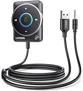 UGREEN 2024 Latest Bluetooth 5.4 Aux Car Adapter, [Enhanced Connection & Noise Cancellation], Blu...