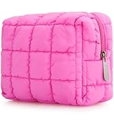 E-Tree Cute Makeup Bag,Quilted Cosmetic Bag,Make up Pouch for Purse,Toiletry Zipper Pouch,Checker...