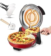 VEVOR Pizza Oven, 12 in Electric Pizza Maker, 1200W Electric Pizzas Cooker with Cordierite Stone,...