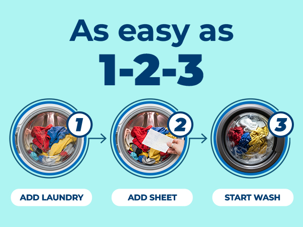 Carbona Color Grabber sheets added to laundry loads for simple color protection during washing