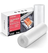 FRESKO 8"x20' Vacuum Sealer Bags for Food, 2 Rolls Customized Size Storage Bags with BPA Free, He...