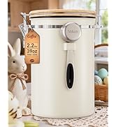 Veken Coffee Canister, 39OZ Large, Airtight Stainless Steel Food Storage Container for 2.2lbs Cof...