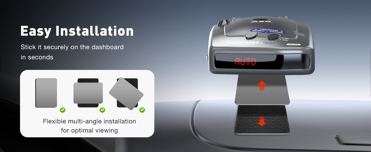 cobra radar detector mount