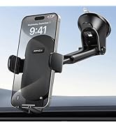APPS2Car Car Phone Holder for Dashboard &amp; Windshield, Adjustable Long Arm, Strong Suction Cup, Co...
