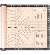 Silicone Pastry Baking Mat Non Stick-Large Rolling Dough with Measurements-Non Slip Pizza,Fondant...