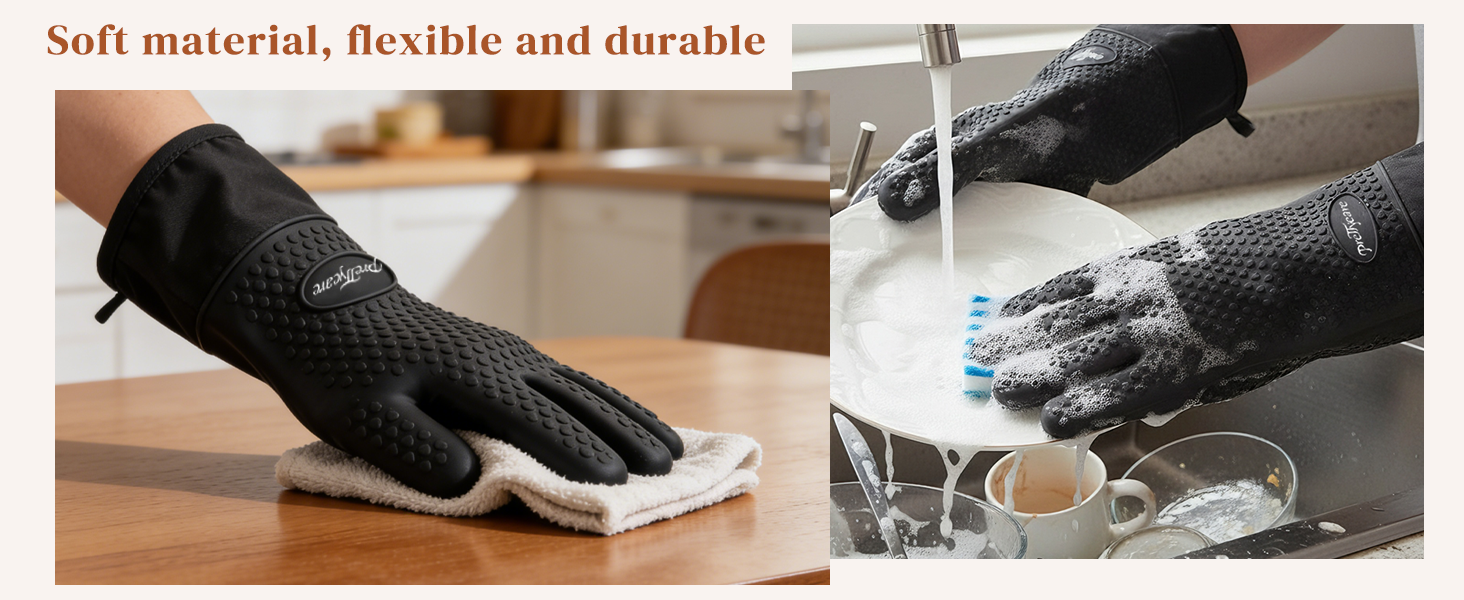 oven gloves with fingers