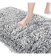 Yimobra Bathroom Rug Mat 24 x 17, Soft and Absorbent Water Non Slip Chenille Bath Rug, Machine Wa...