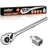 HORUSDY 1/2-Inch Drive Ratchet, 90-Tooth Quick-release Ratchet Wrench