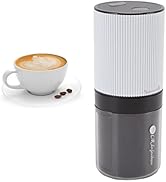 Electric Burr Coffee Grinder, Portable Adjustable USB Rechargeable Small Automatic Coffee Bean Gr...