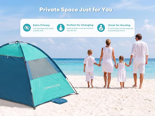 beach tent easy set up