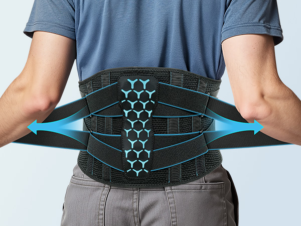 7 Stays Ergonomic Support Brace with Comfortable 3D Pad