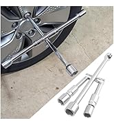 Stacool 14-Inch Foldable 4 Way Lug Wrench(17,19,21,23mm),Cross Lug Nut Removal Tool/Tire Changing...