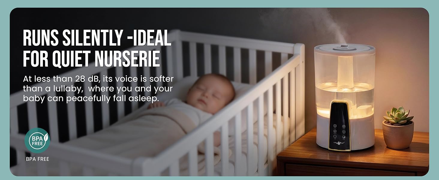 RUNS SILENTLY -IDEAL FOR QUIET NURSERIE