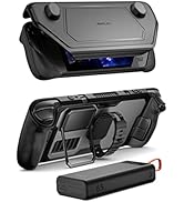 JSAUX ModCase for Steam Deck, PC0104 Modular Steam Deck Case with PB6501 20000mAh Power Bank Valv...