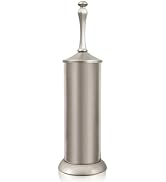 Stain Nickel Toilet Brush and Holder,Extra Long Handled Toilet Brush for Bathroom,Stainless Steel...
