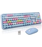 FOPETT Keyboard and Mouse Sets Wireless Keyboard and Mouse Sets,Reliable 2.4 GHz Connectivity for...