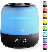 Clarston Humidifiers for Bedroom, 2L Top Fill with 360° Nozzle for Large Room, 7-Color Night Ligh...