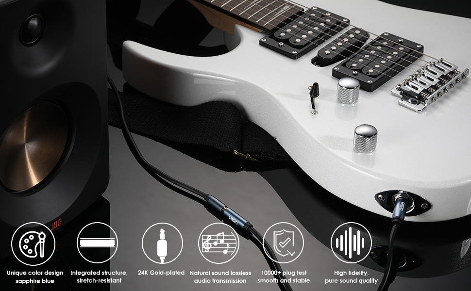 6.35mm extension cable