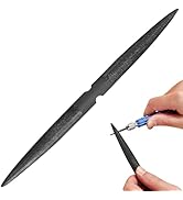 VILLCASE 8 inch File Wax Carve Tools, Double Ended Wax File Tool for Carving and Filing, Half Rou...