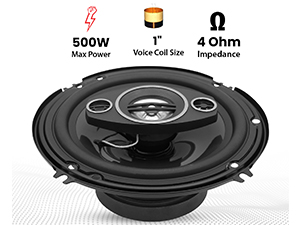 coaxial car speaker audio stereo 2 way full range door dash mount component system loud clear sound