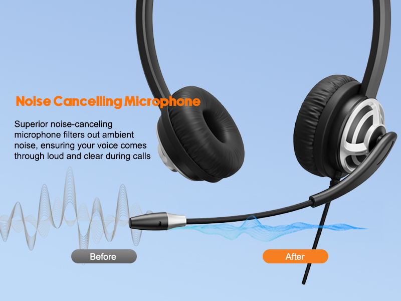 noise canceling headset for office usb