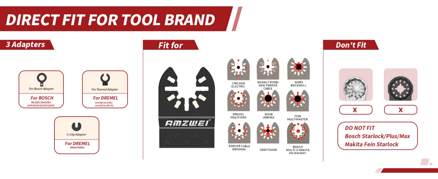 oscilatory tool blades