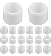 20-Pack 1/2" End Cap PVC Fittings, Furniture Grade Pipe Fittings End Cap for SCH40 PVC Pipe, Pipe...
