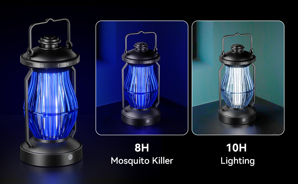 8h mosquito killer, 10h lighting