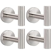 Livabber Bathroom Towel Hooks, 304 Stainless Steel Robe Towel Hooks Waterproof Shower Hooks Wall ...