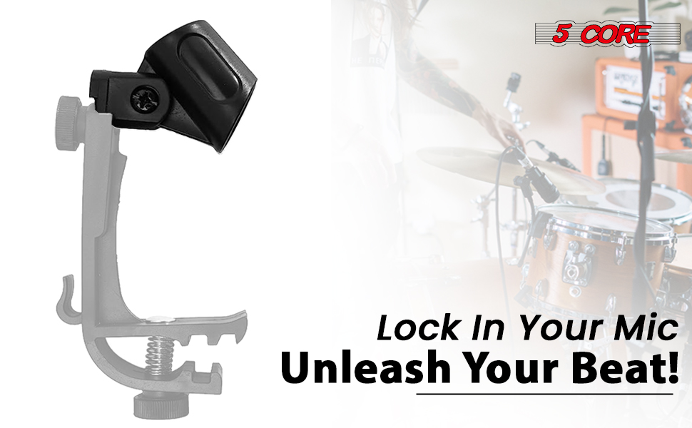 Drum Mic Clip 6 Pack, Microphone Drum Clip, drum clamp clip