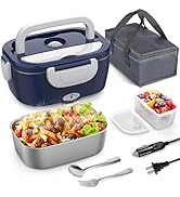 Vingud Electric Lunch Box Food Heater, 3 in 1 Heating Lunch Box for Work/Car/Truck, Heated Lunch ...