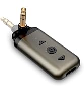 HVMLAK Air88 Bluetooth 5.4 Aux Adapter, 180° Swivel 3.5mm Jack Receiver for Car Home Stereo, Hand...