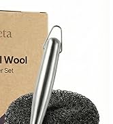 Steel Wool Scrubber with Handle