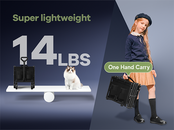 Hikemoon lightweight wagons carts foldable