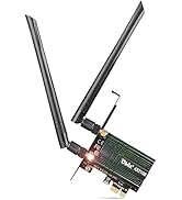 Ubit WiFi Card, Tri-Band 5400Mbps WiFi 6E 6GHz PCIe WiFi Card, BT 5.2, AX210 Wireless WLAN Adapte...