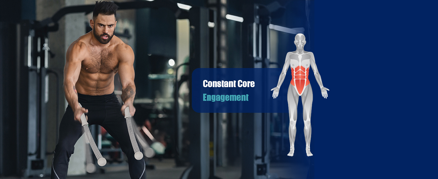 ropeless battle ropes adjustable weight