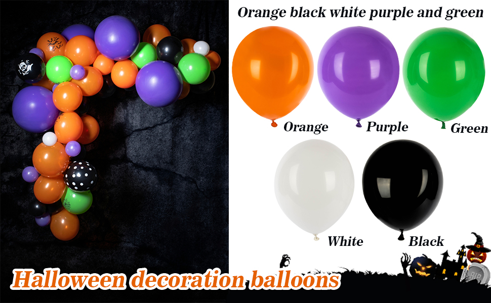 halloween balloon arch