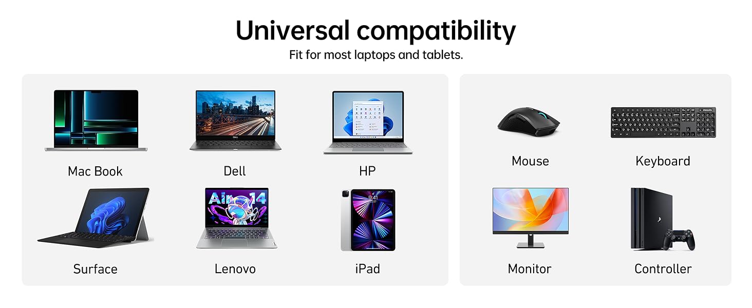 BENFEI Laptop Stand with USB C 7in1 Docking Station
