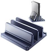 EAXBUX 4 in 1 Vertical Laptop Stand Holder,Adjustable ABS Plastic Desktop Notebook Dock,Vertical ...