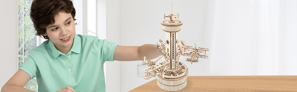 ROKR 3d wooden puzzles music box for teens