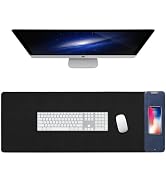 Wireless Charging Mouse Pad, Large Desk Mat Gaming Mouse Pad, Extended Mouse Pads for Desk, Long ...