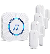 Sanjie Door Chime,Wireless Door Chimes When Door Opens Entry Alarm for Home/Business/Office/Store...